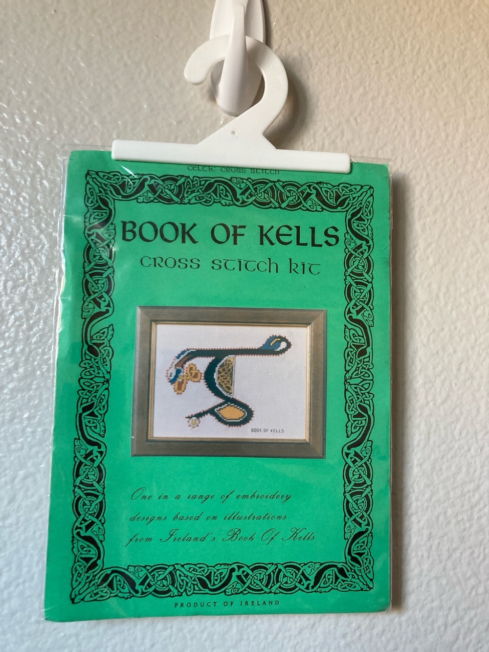 NWT Book of Kells letter G cross stitch kit from Ireland NIP Celtic